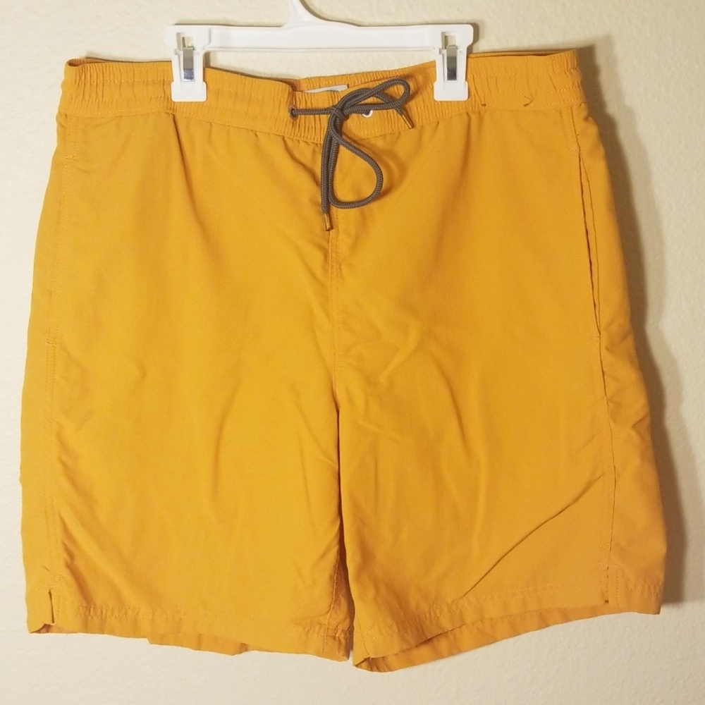 Thomas Dean orange swim trunk